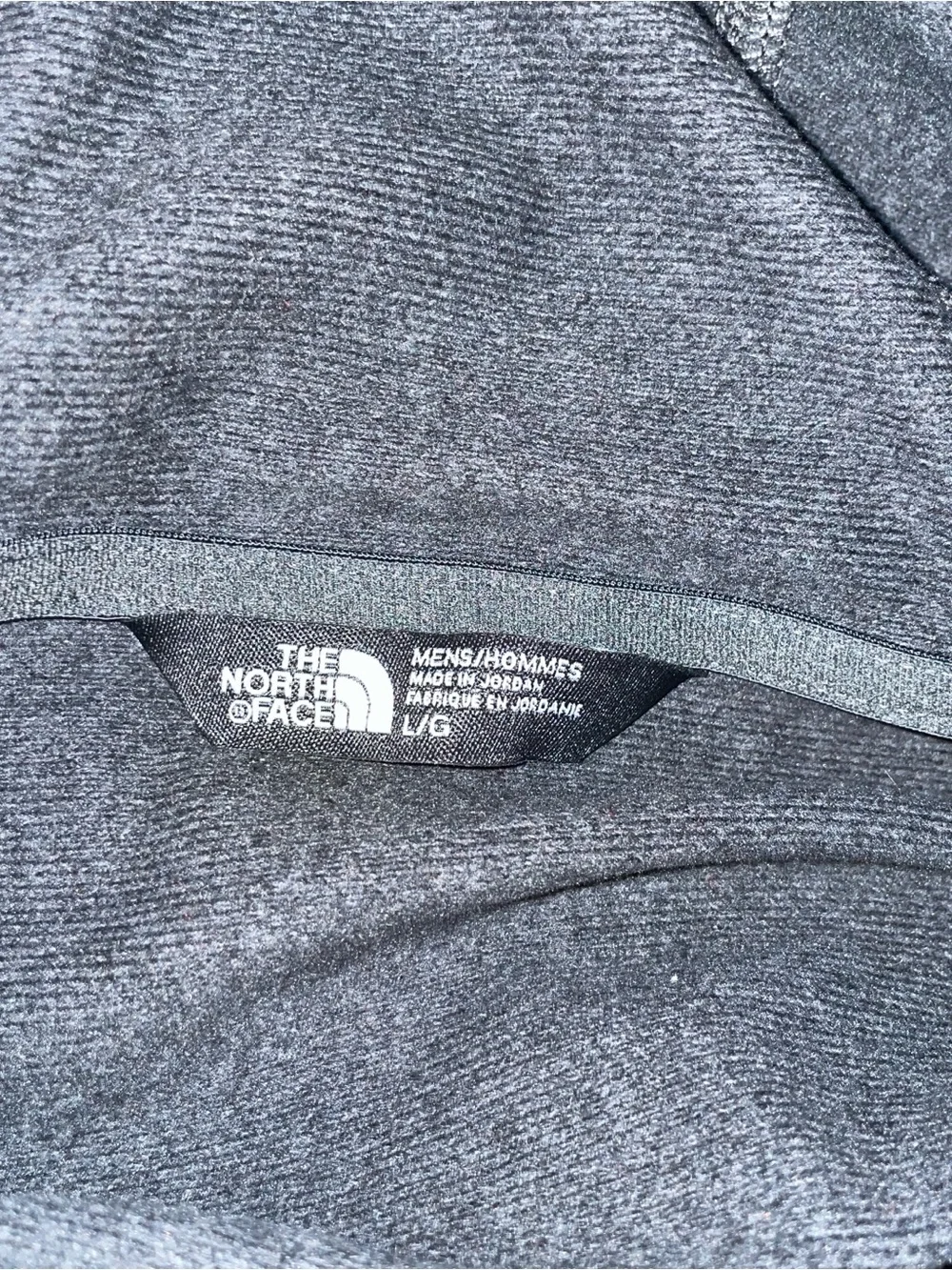The North‎ Face Black & Gray Hooded Full-Zip MENS LARGE